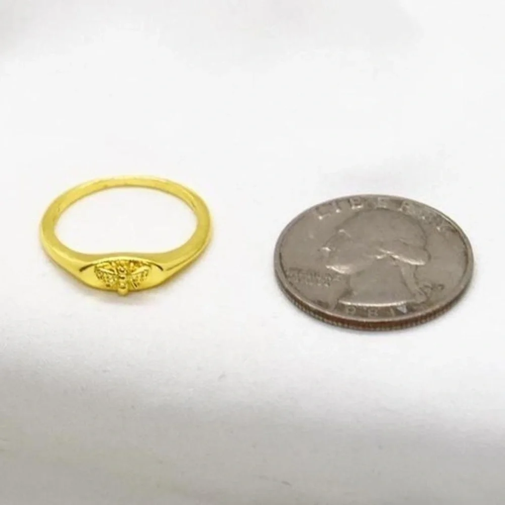 Gold Bee Ring